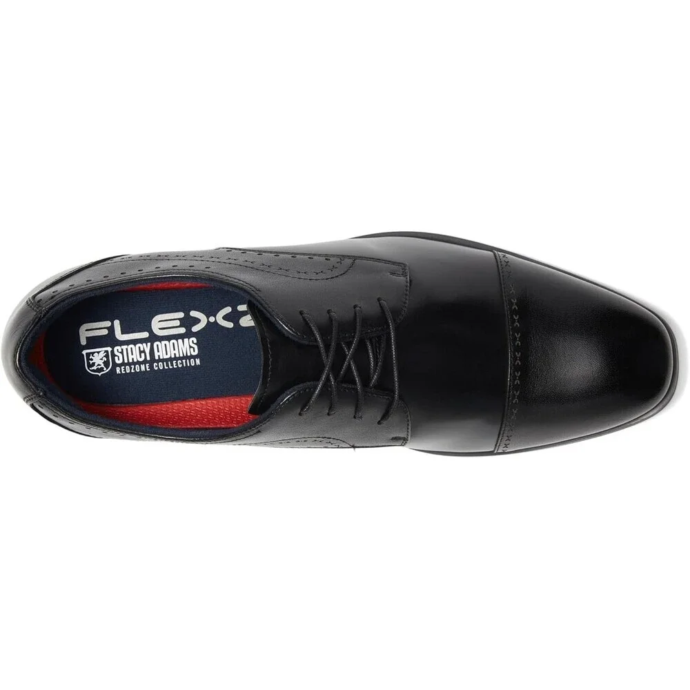 Stacy Adams Bryant 25634-001 Oxford Men's US 8 Black Cap Toe Dress Shoes HAWK683